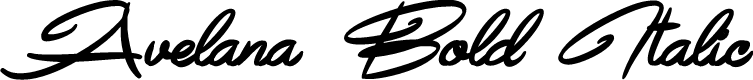 Preview image for Avelana Bold Ital PERSONAL USE