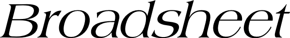 Preview image for Broadsheet LDO Italic