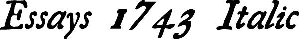 Preview image for Essays 1743 Italic