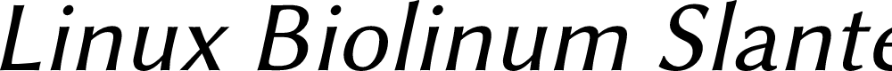 Preview image for Linux Biolinum Slanted