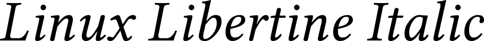 Preview image for Linux Libertine Italic