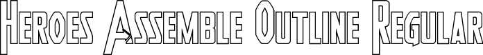 Preview image for Heroes Assemble Outline Regular