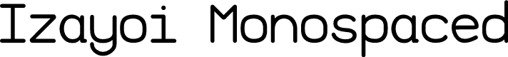 Preview image for Izayoi Monospaced
