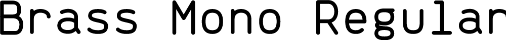 Preview image for Brass Mono Regular