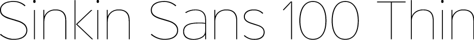 Preview image for Sinkin Sans 100 Thin