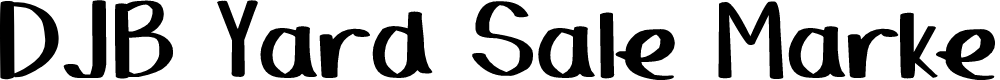 Preview image for DJB Yard Sale Marker Bold