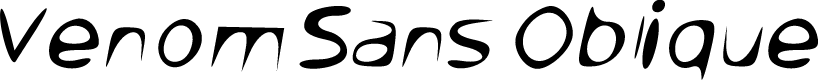 Preview image for Venom Sans Oblique