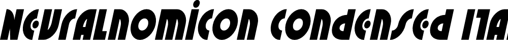 Preview image for Neuralnomicon Condensed Italic