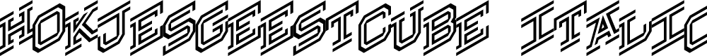 Preview image for Hokjesgeestcube Italic