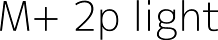 Preview image for M+ 2p light