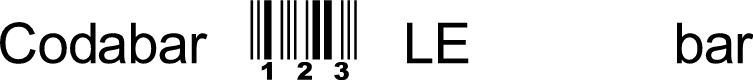 Preview image for Codabar 123 LE lesbar