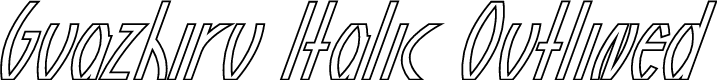 Preview image for Guazhiru Italic Outlined