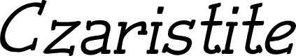 Preview image for Czaristite Bold Oblique