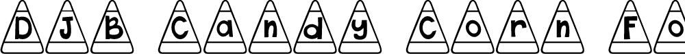 Preview image for DJB Candy Corn Font