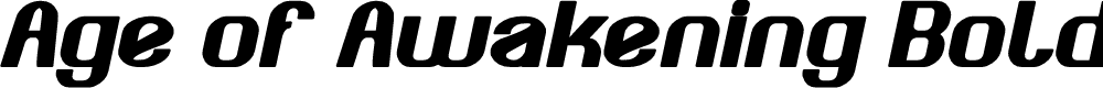 Preview image for Age of Awakening Bold Italic