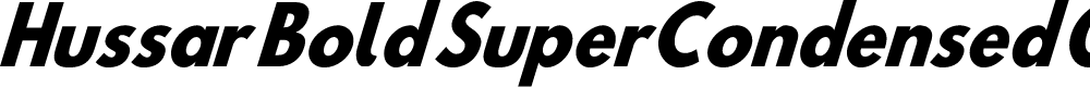 Preview image for Hussar Bold SuperCondensed Oblique Three