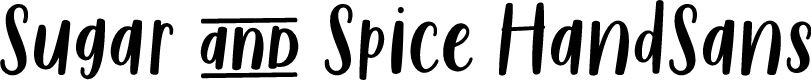 Preview image for Sugar & Spice HandSans