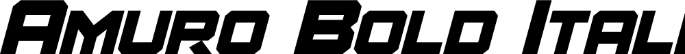 Preview image for Amuro Bold Italic