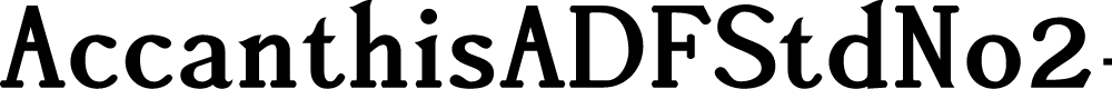 Preview image for AccanthisADFStdNo2-Bold