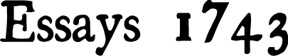 Preview image for Essays 1743