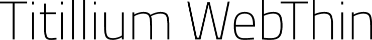 Preview image for Titillium WebThin