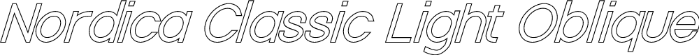 Preview image for Nordica Classic Light Oblique Outline