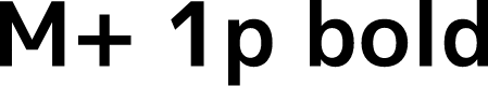 Preview image for M+ 1p bold