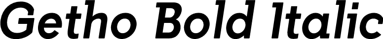 Preview image for Getho Bold Italic