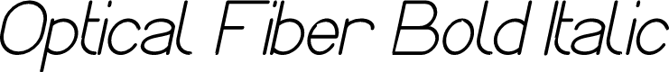 Preview image for Optical Fiber Bold Italic