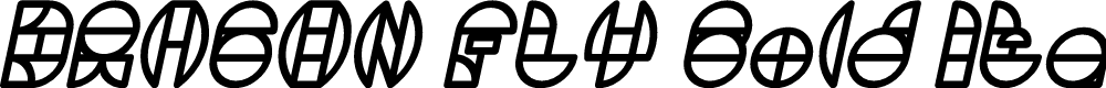 Preview image for DRAGON FLY Bold Italic