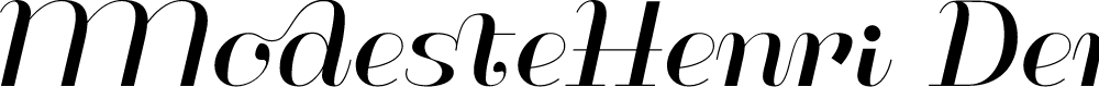 Preview image for ModesteHenri Demo