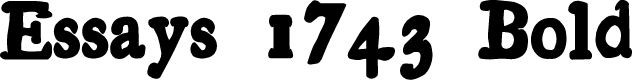 Preview image for Essays 1743 Bold
