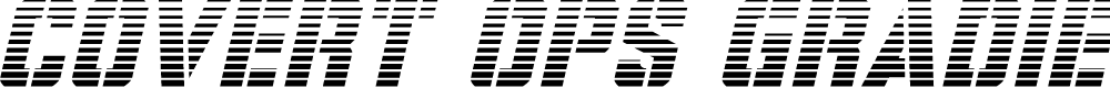 Preview image for Covert Ops Gradient Italic