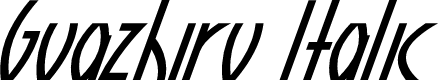 Preview image for Guazhiru Italic