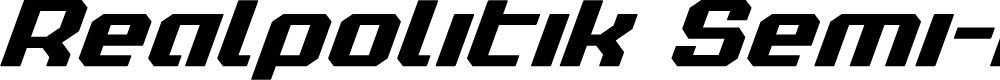 Preview image for Realpolitik Semi-Bold Italic