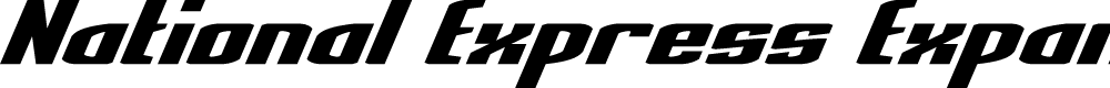 Preview image for National Express Expanded Italic