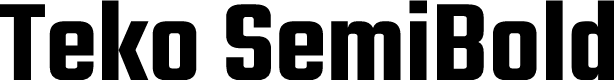 Preview image for Teko SemiBold