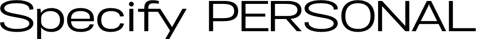 Preview image for Specify PERSONAL Expanded Medium