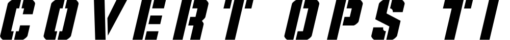 Preview image for Covert Ops Title Italic