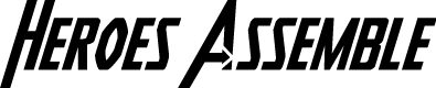 Preview image for Heroes Assemble Italic