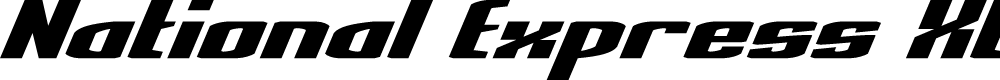 Preview image for National Express Xtra Expanded Italic