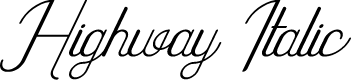 Preview image for Highway Italic