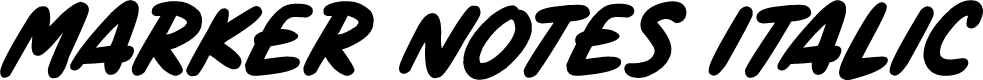 Preview image for Marker Notes Italic