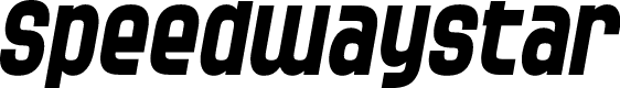 Preview image for SF Speedwaystar Bold Italic