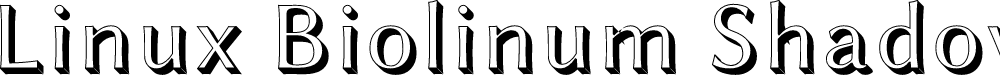 Preview image for Linux Biolinum Shadow