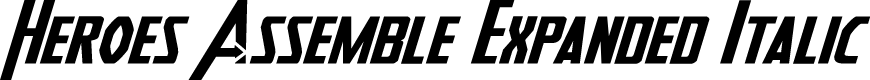 Preview image for Heroes Assemble Expanded Italic