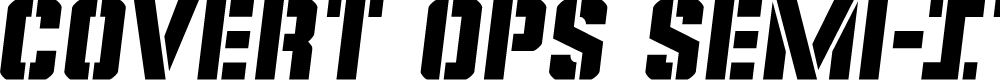 Preview image for Covert Ops Semi-Italic