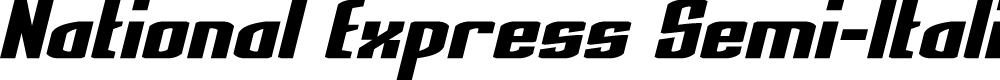 Preview image for National Express Semi-Italic