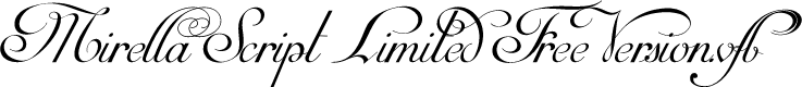 Preview image for Mirella Script Limited Free Version.vfb