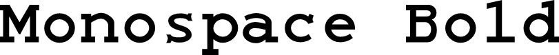 Preview image for Monospace Bold